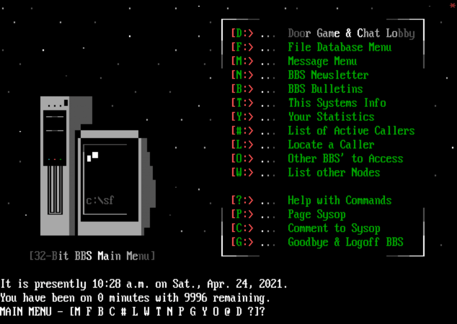 32-Bit BBS — additional source screen 5