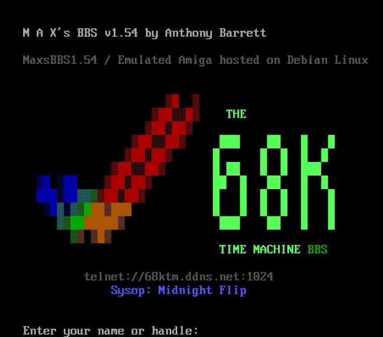 Source image for 68K Time Machine BBS from the 8-Bit Boyz listing