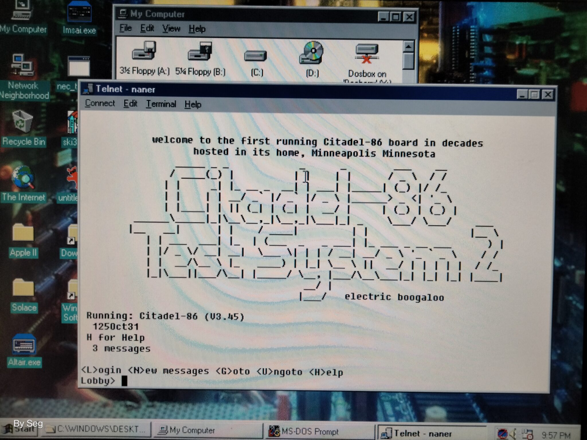 Citadel-86 Test System 2 — additional source screen 1