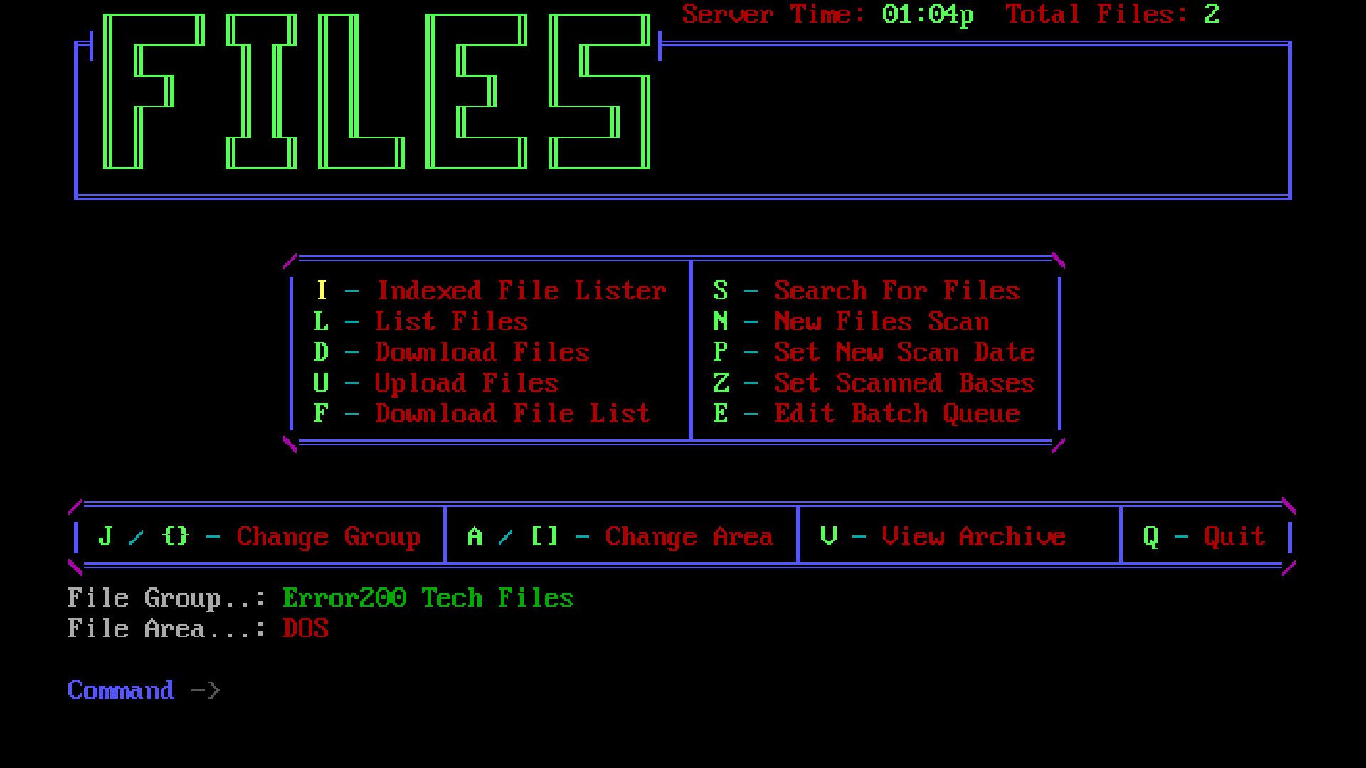 Error 200 Tech BBS — additional source screen 5