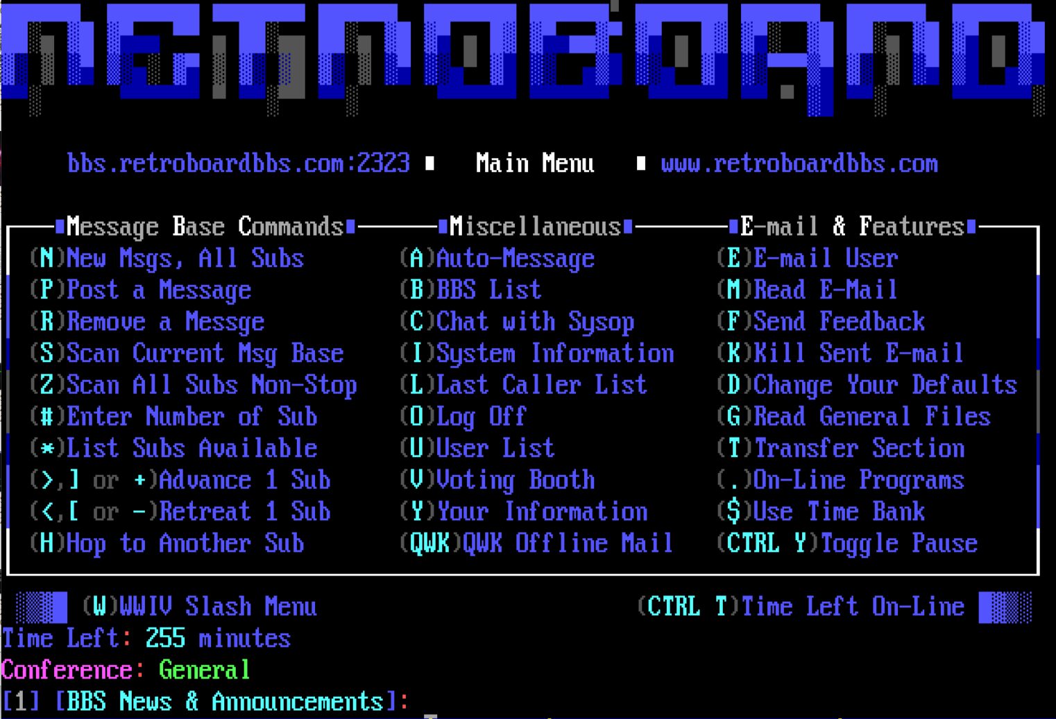 RetroBoardBBS — additional source screen 1