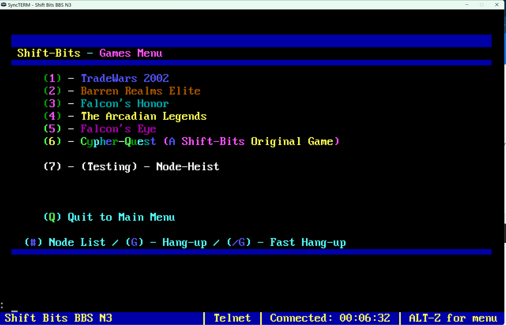 Shift-Bits BBS — additional source screen 2