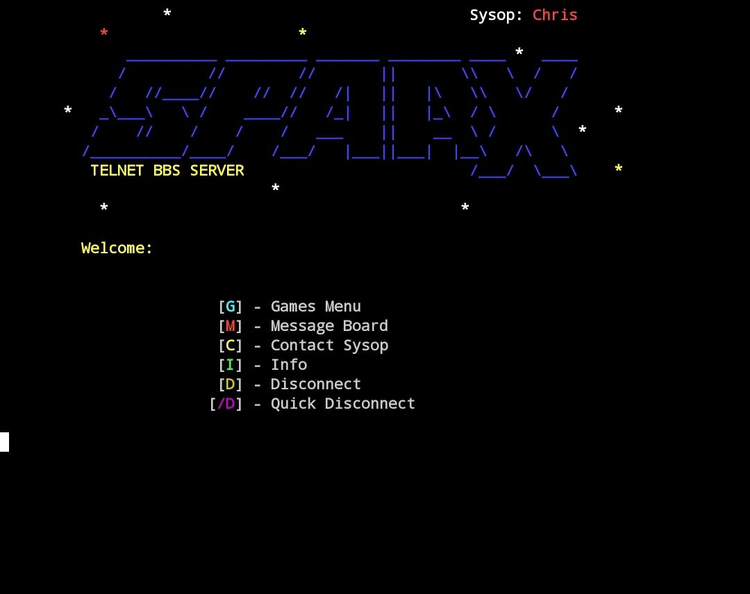 SparxBBS — additional source screen 1