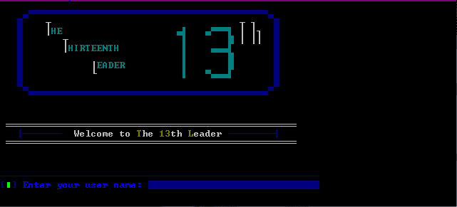 Source image for Thirteenth (13th) Leader BBS from the 8-Bit Boyz listing