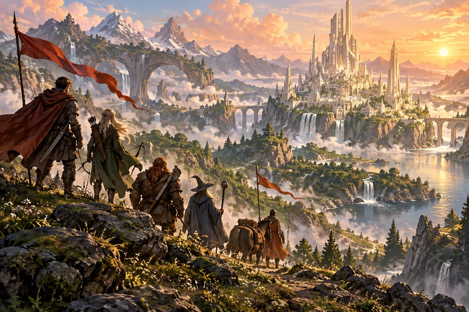 Original fantasy concept illustration for Cosrin: A New Dawn.