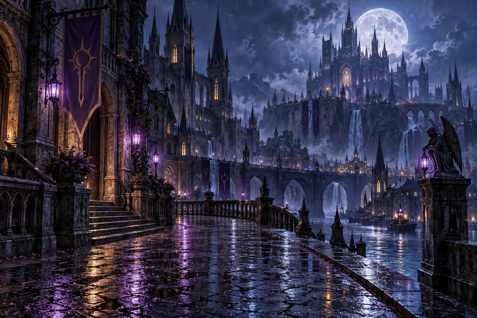 Original fantasy concept illustration for Edge of Midnight.