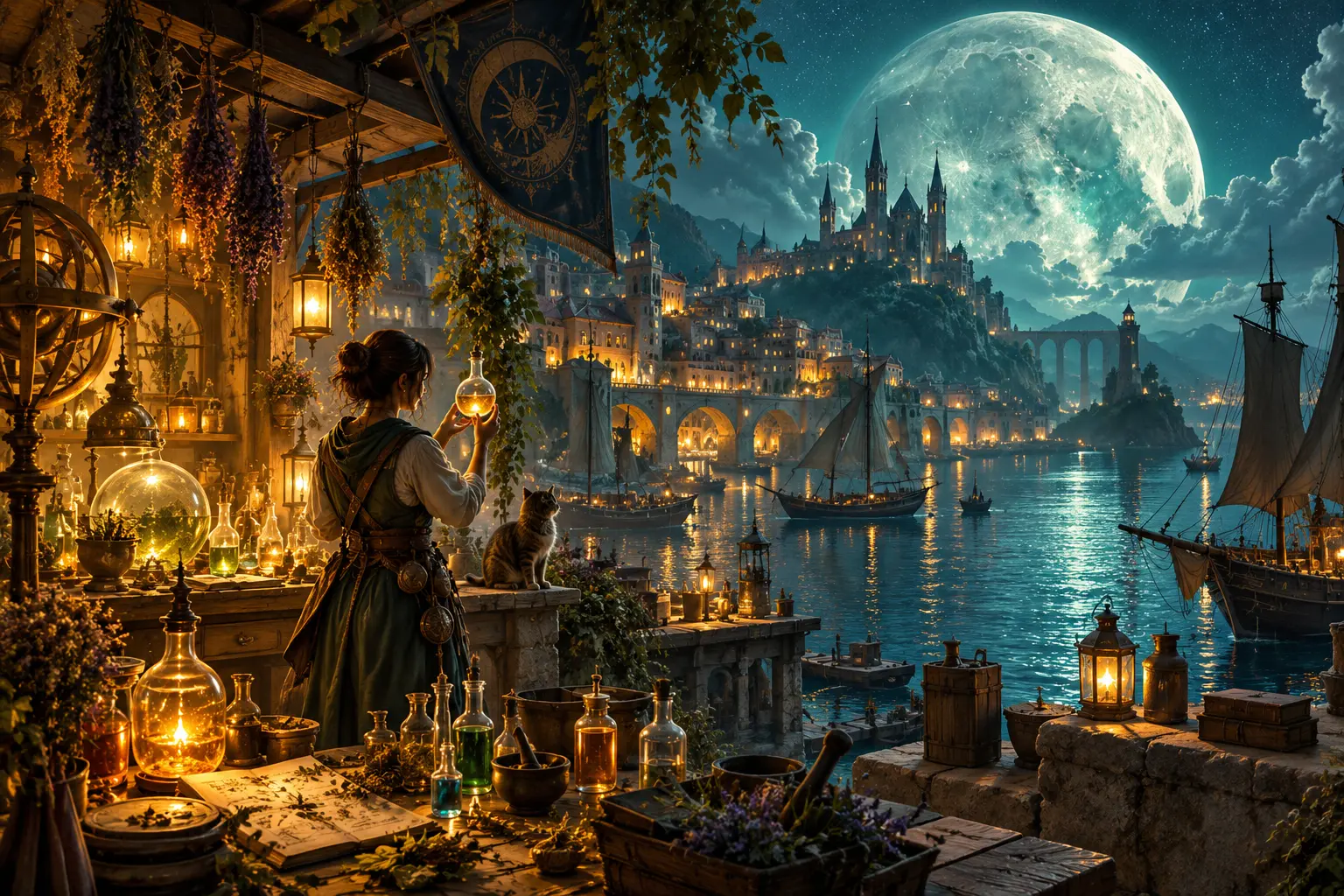 Original fantasy concept illustration for Realm of Magic.