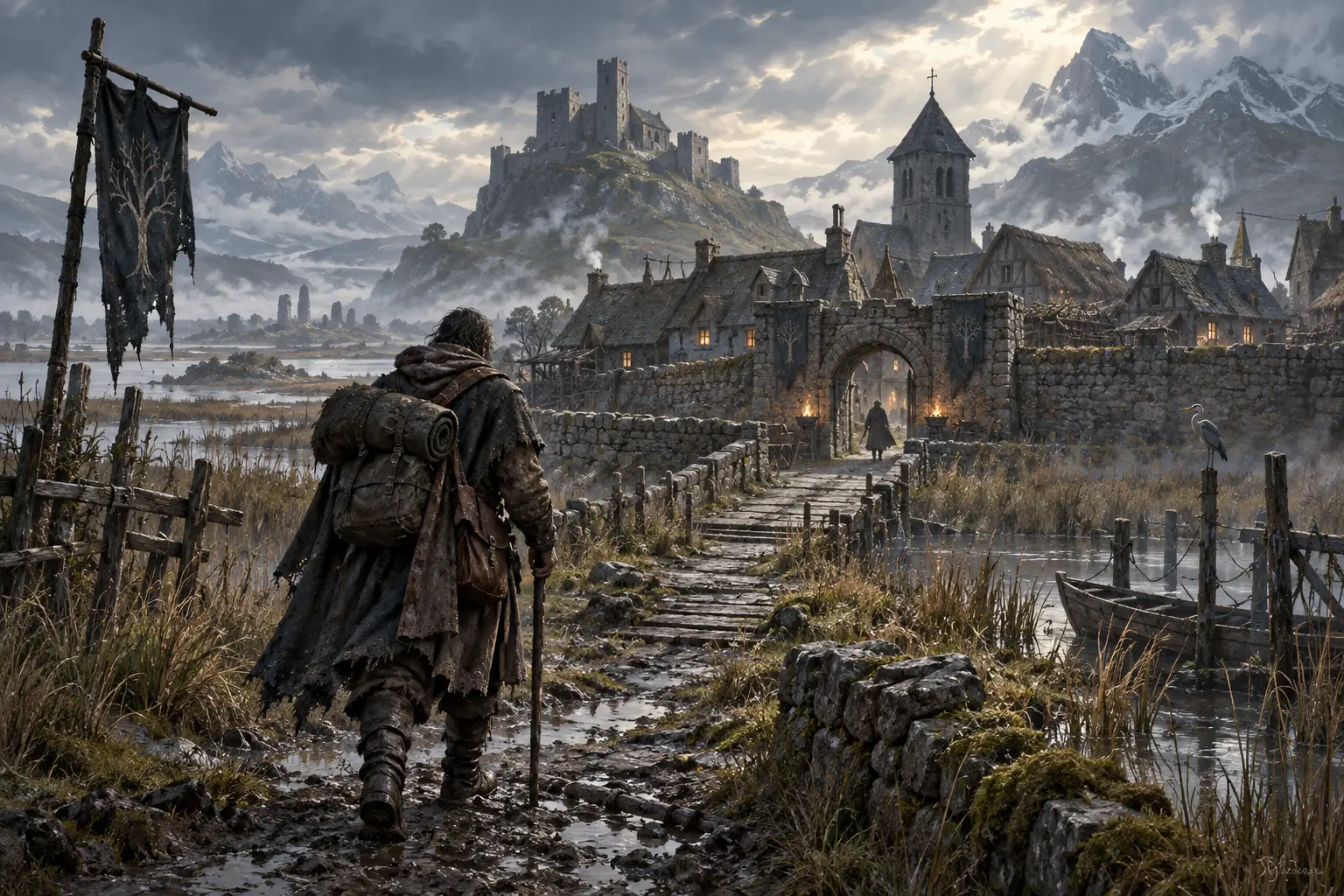 Original fantasy concept illustration for Accursed Lands.