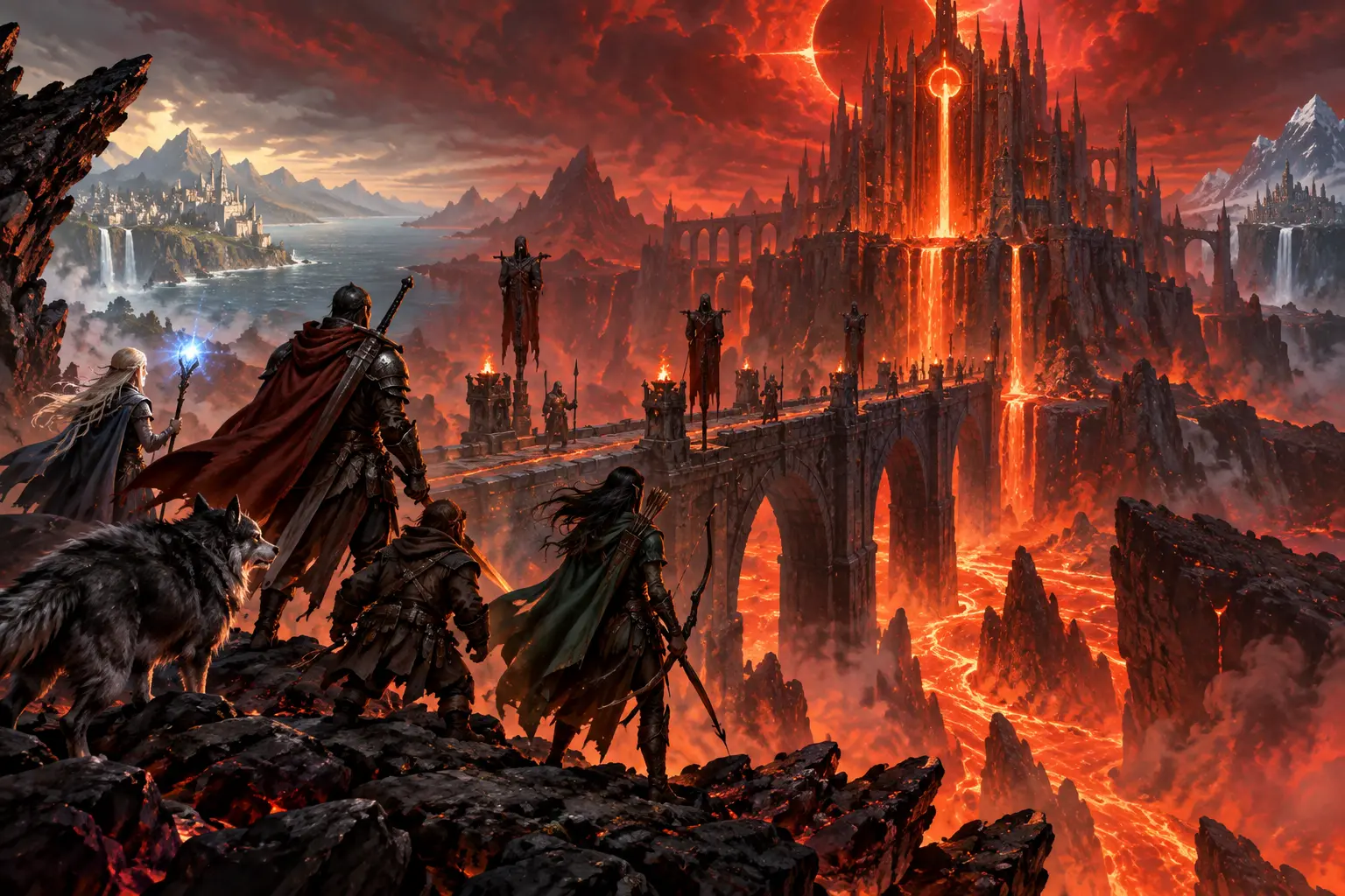 Original fantasy concept illustration for Burning.