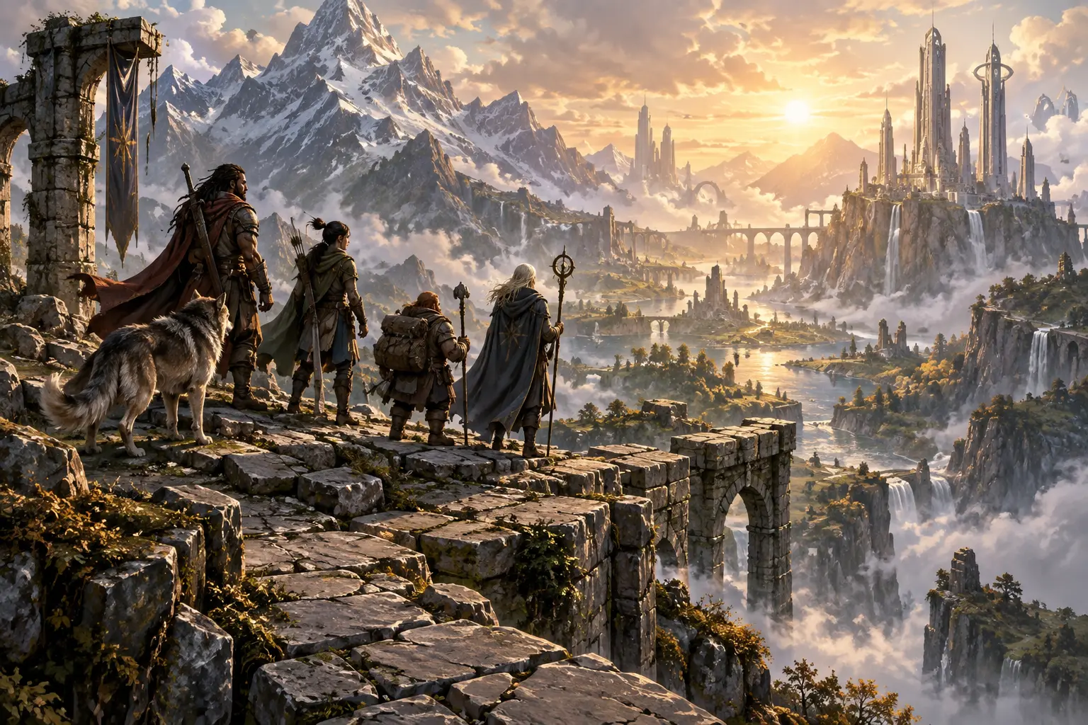 Original fantasy concept illustration for Shattered World.