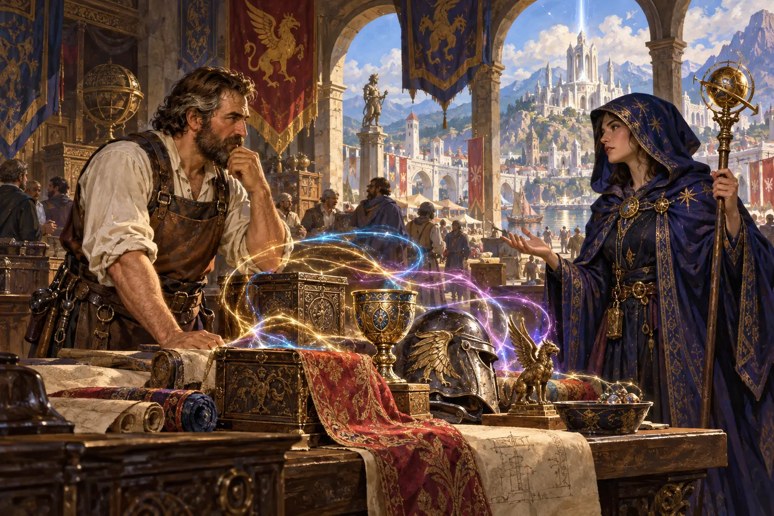 Original fantasy concept illustration for Adventures Unlimited.