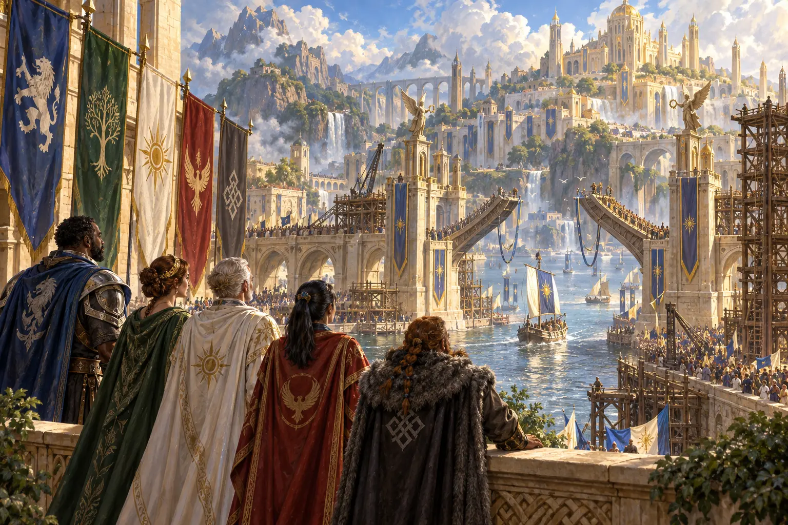 Original fantasy concept illustration for A Tempest Season.