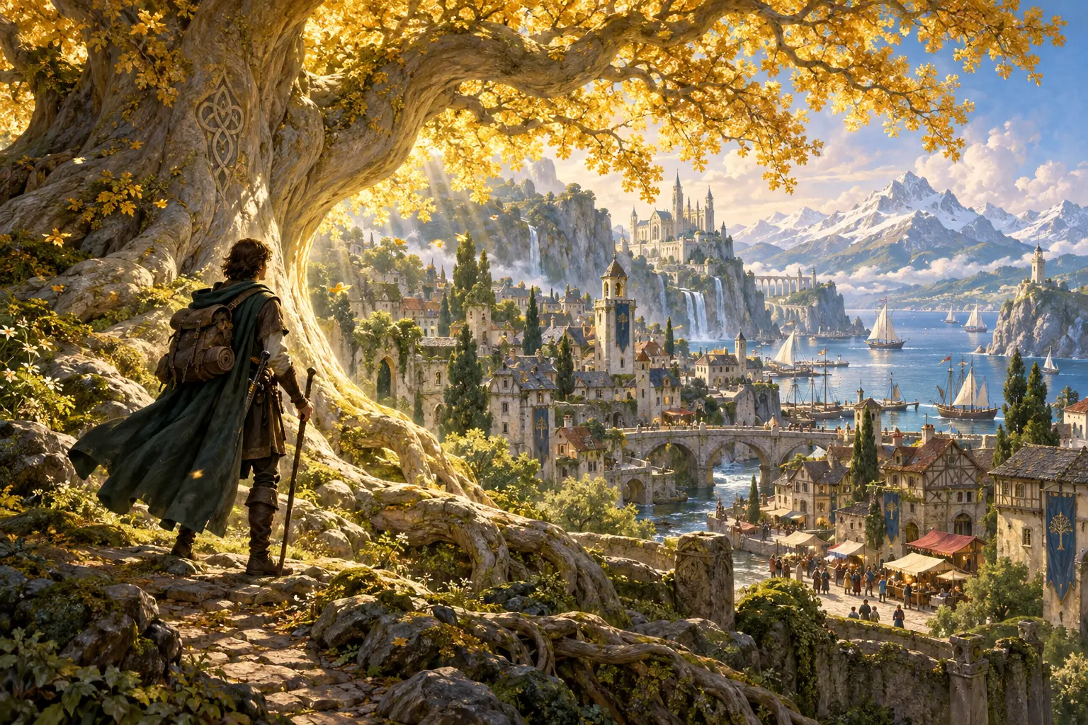 Original fantasy concept illustration for StickMUD.
