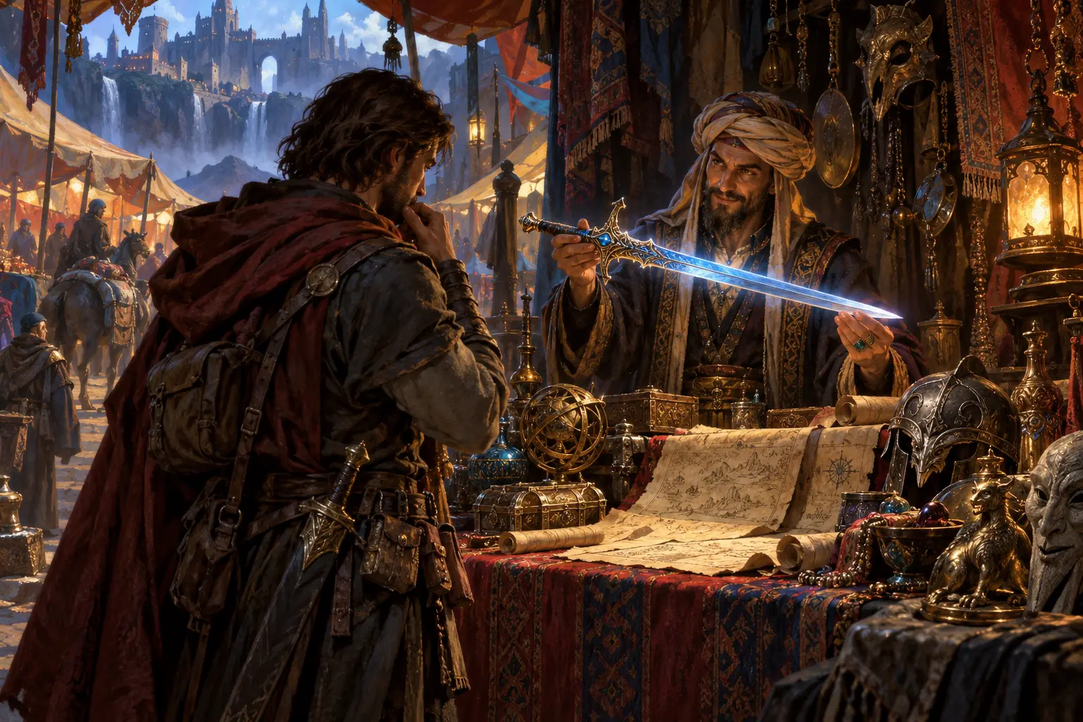 Original fantasy concept illustration for Realm of Shadows.