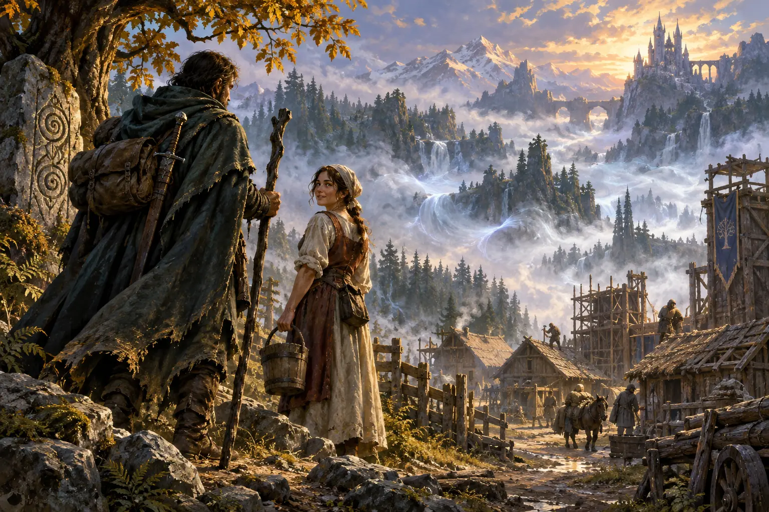 Original fantasy concept illustration for Advent of the Mists.