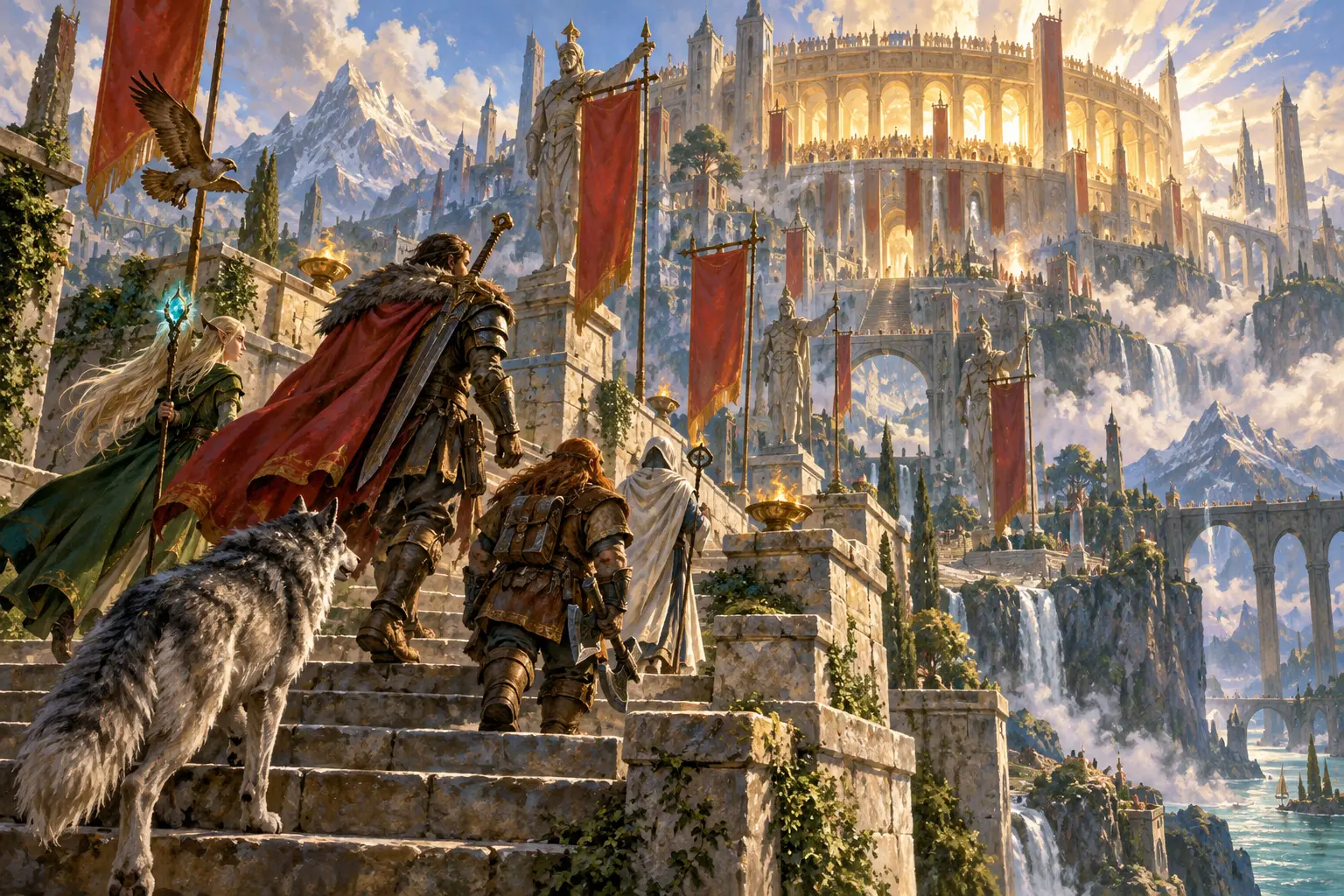 Original fantasy concept illustration for Lands of Redemption.