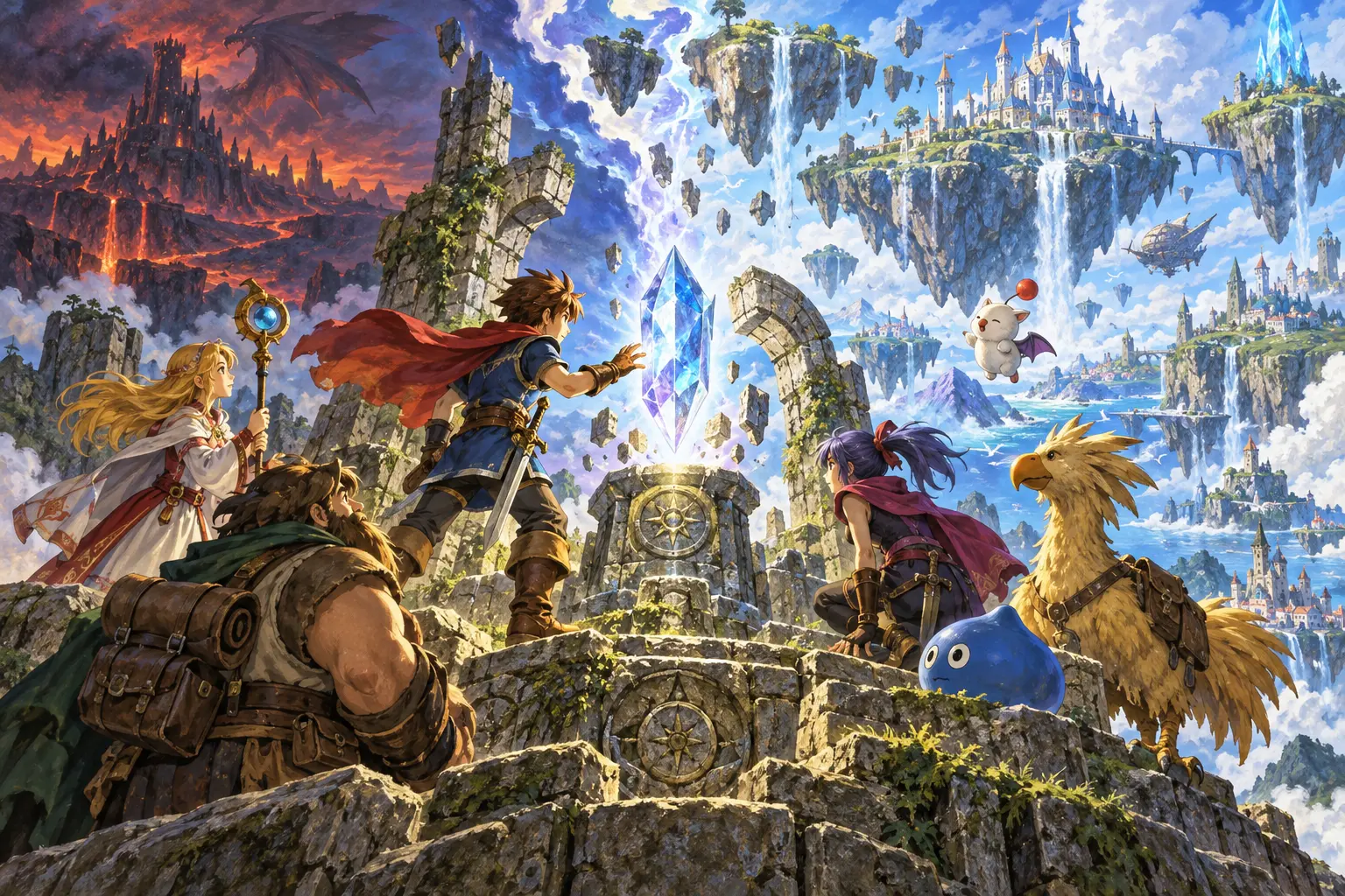 Original fantasy concept illustration for Cleft of Dimensions.