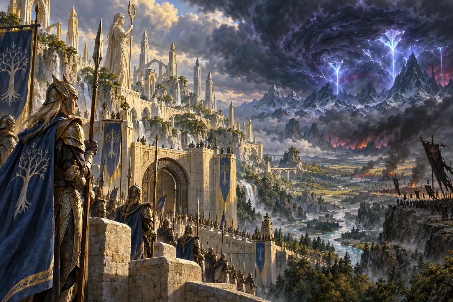 Original fantasy concept illustration for BlackMUD.