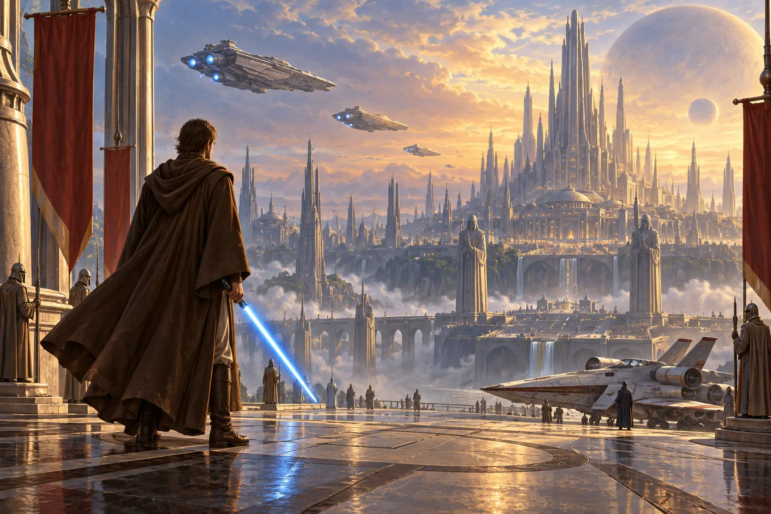 Original star wars concept illustration for Legends of the Jedi.