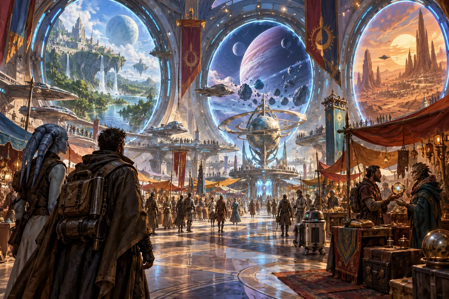 Original science fiction concept illustration for Multiverse: Revelations (MultiRev).