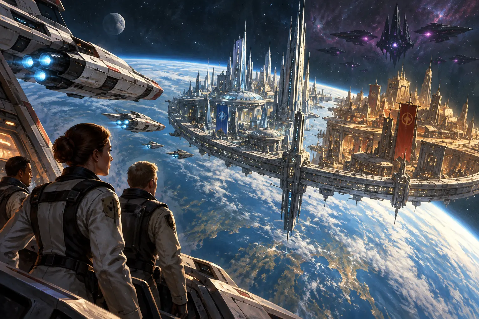 Original science fiction concept illustration for Miriani.