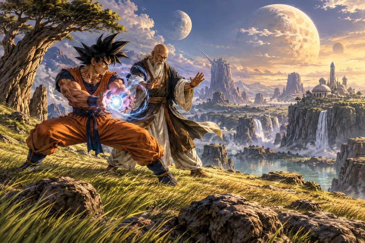 Original dragon ball z concept illustration for Dragon Ball Advent Truth.