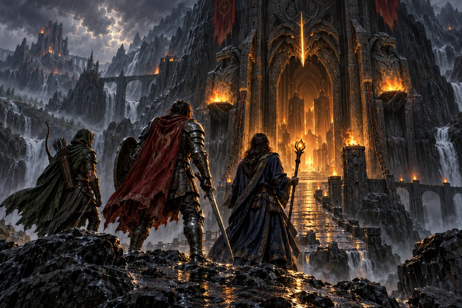 Original fantasy concept illustration for FieryMUD.