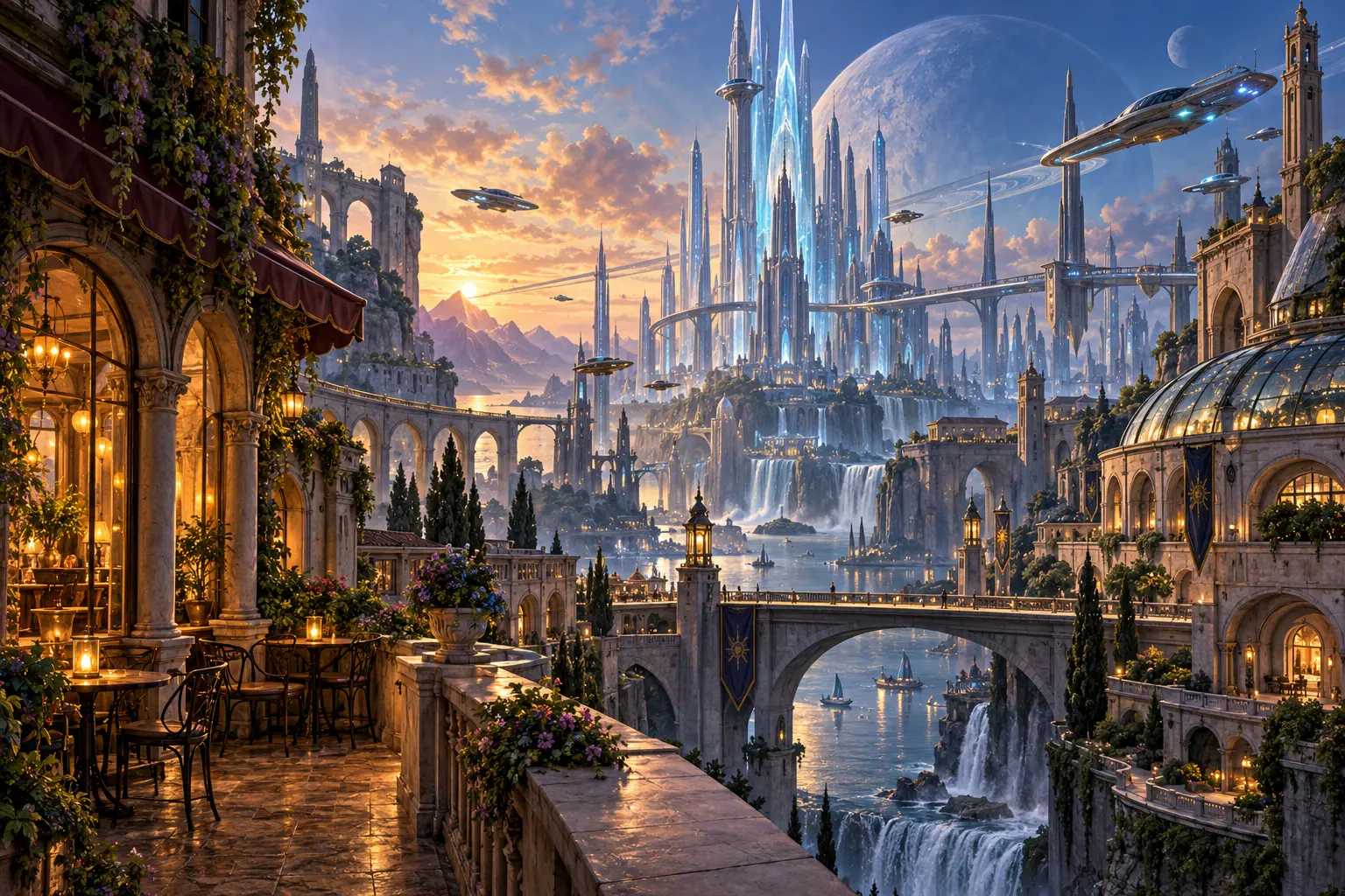 Original science fantasy concept illustration for Secret of Life.