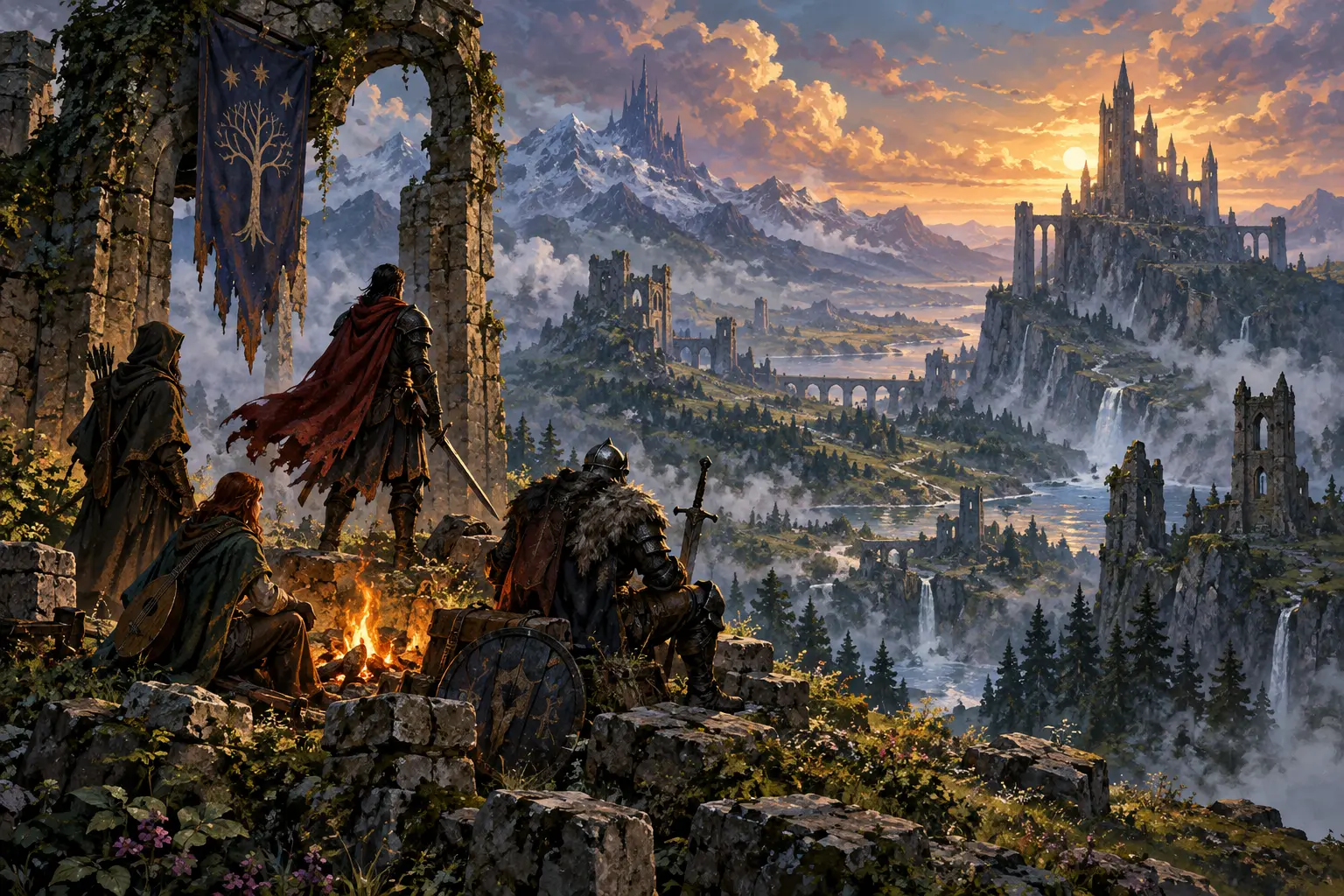 Original fantasy concept illustration for Abandoned Realms.