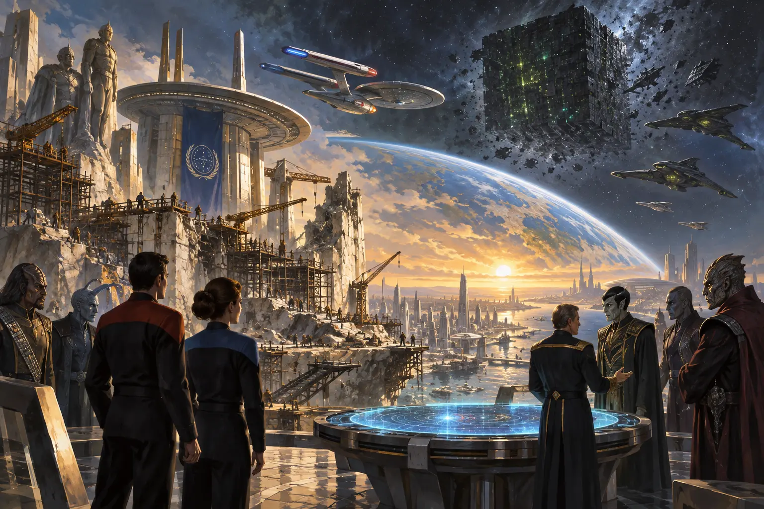 Original star trek concept illustration for Star Trek: Typhon Accords.