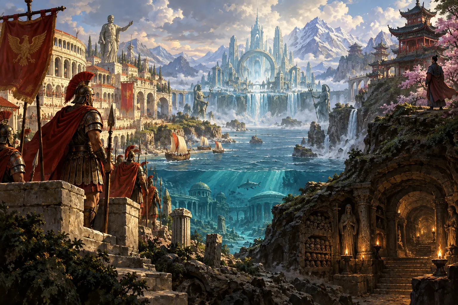 Original historical concept illustration for Ancient Empires.