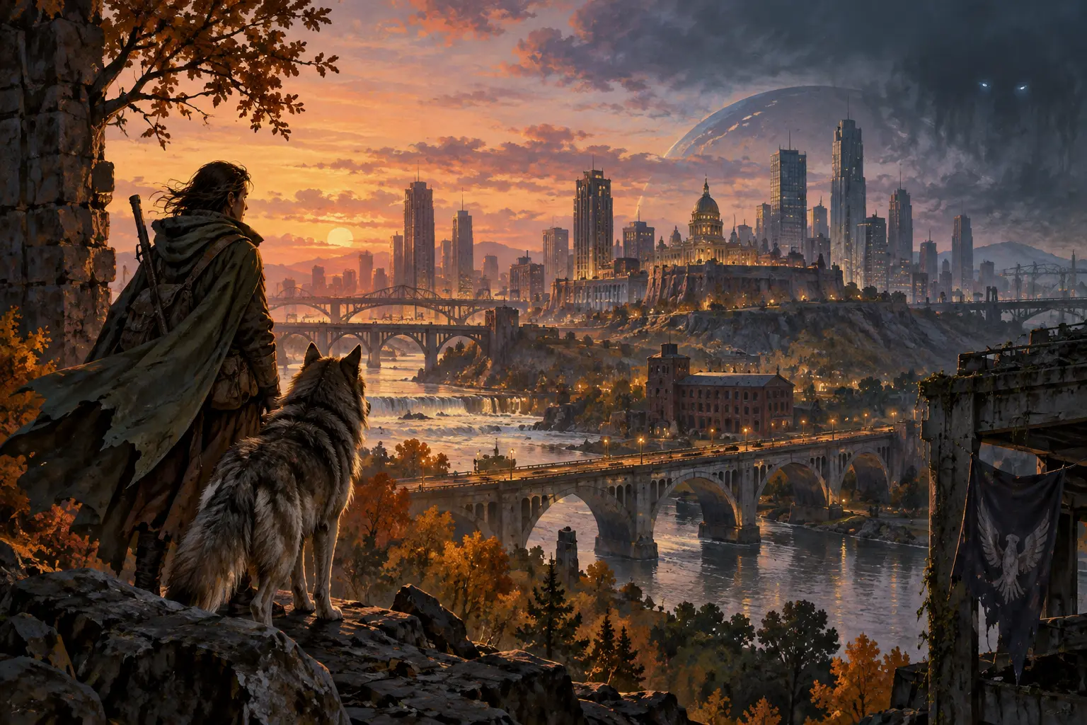 Original urban fantasy concept illustration for Ascension Sojourns.