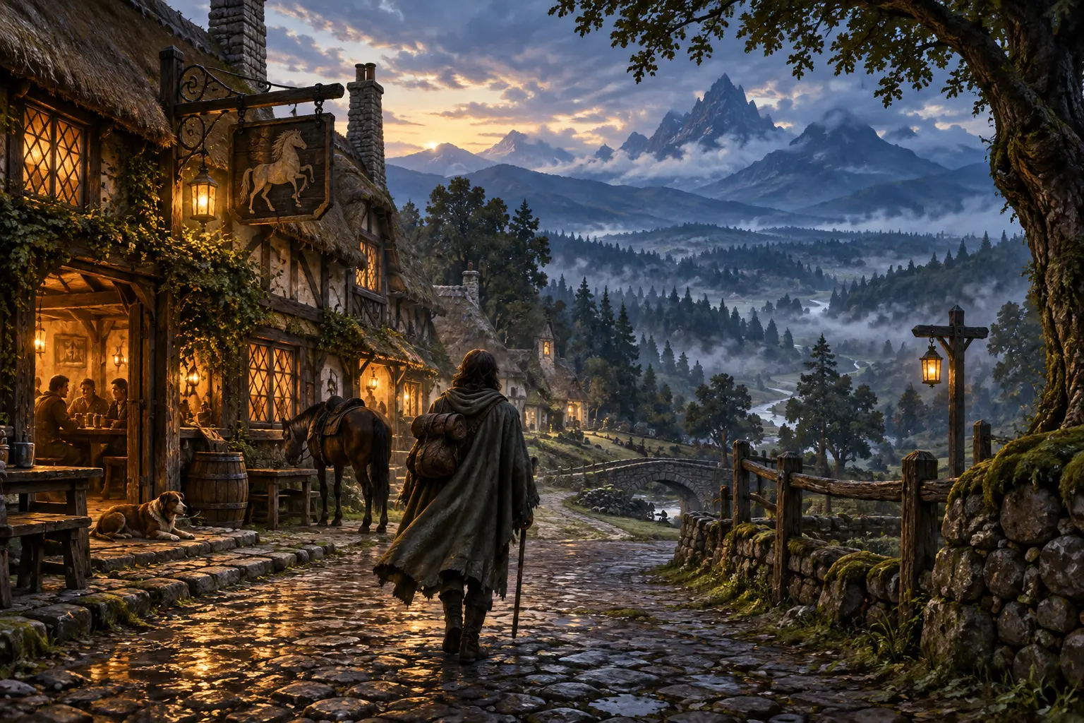 Original middle-earth concept illustration for Mirkwood.