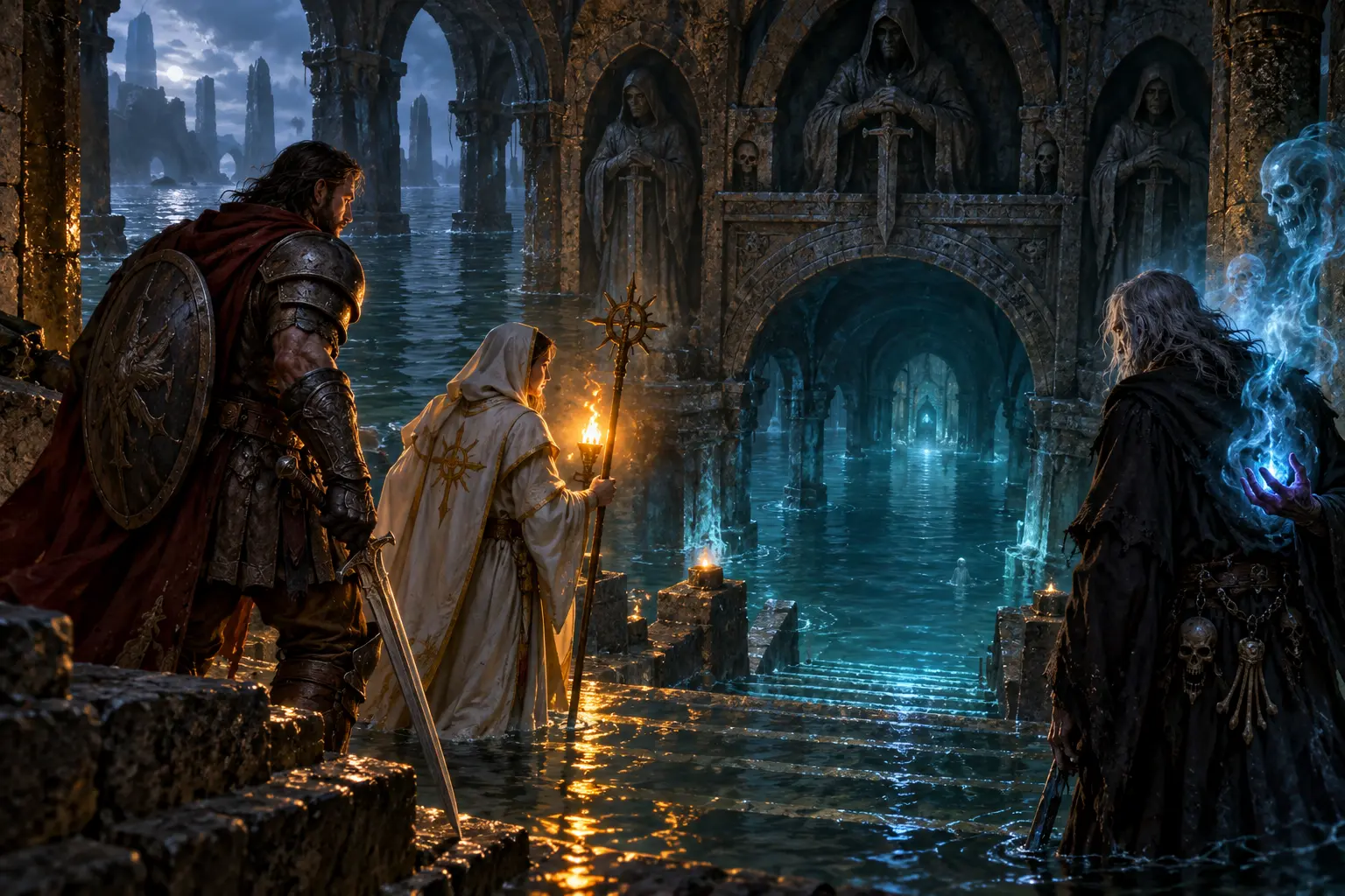 Original fantasy concept illustration for Tides of Darkness.