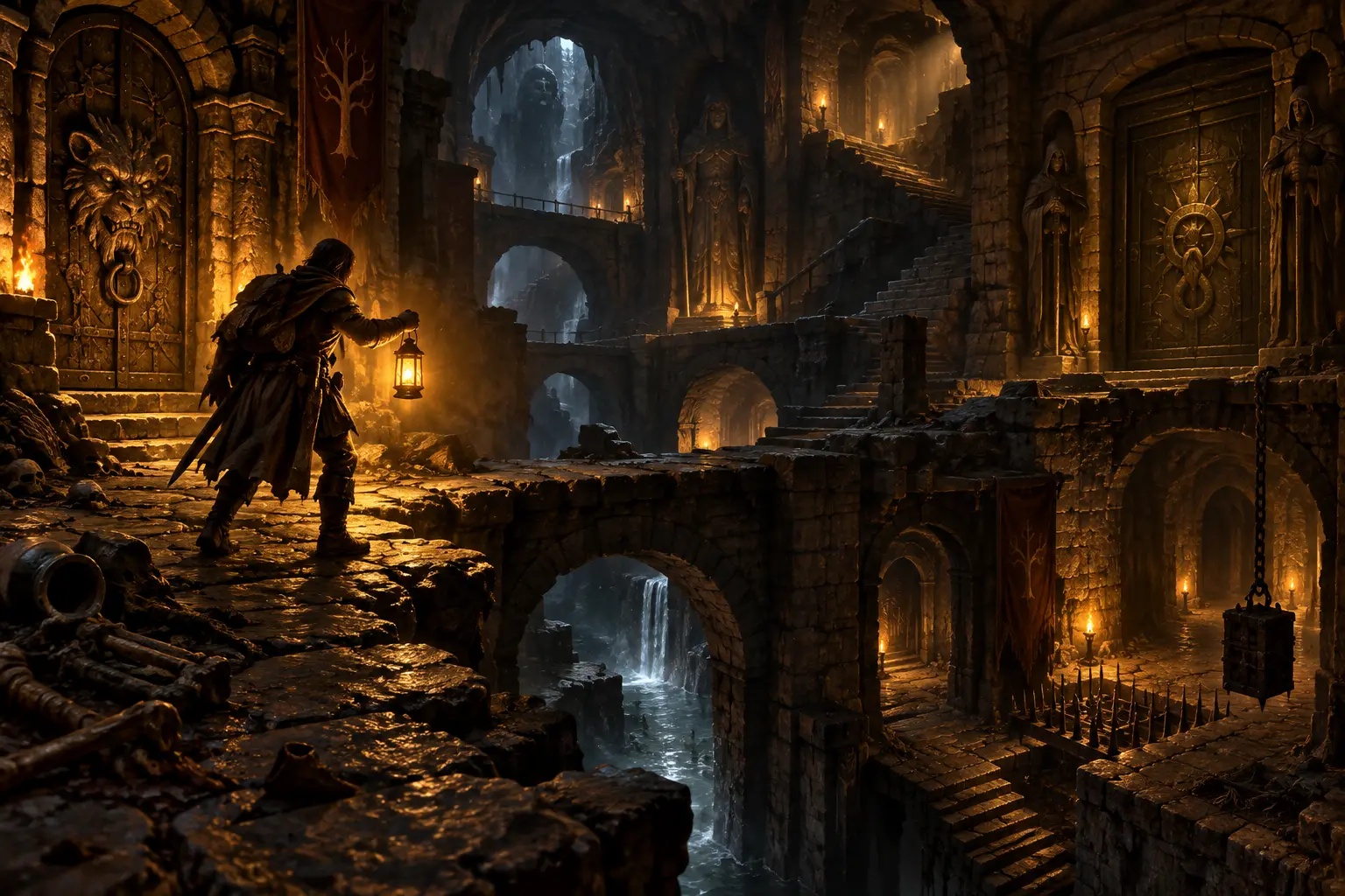 Original fantasy concept illustration for Dark-Legacy MUD.