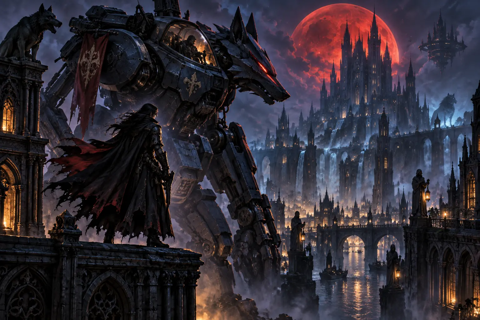 Original fantasy concept illustration for Midnight Dreams: Final Nightmare.