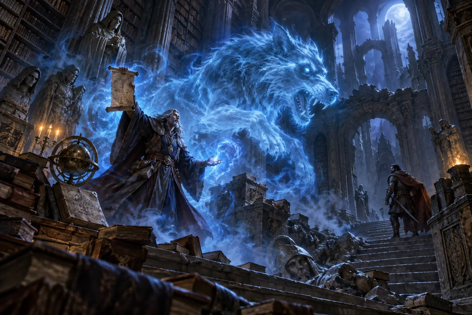 Original fantasy concept illustration for Warlock.