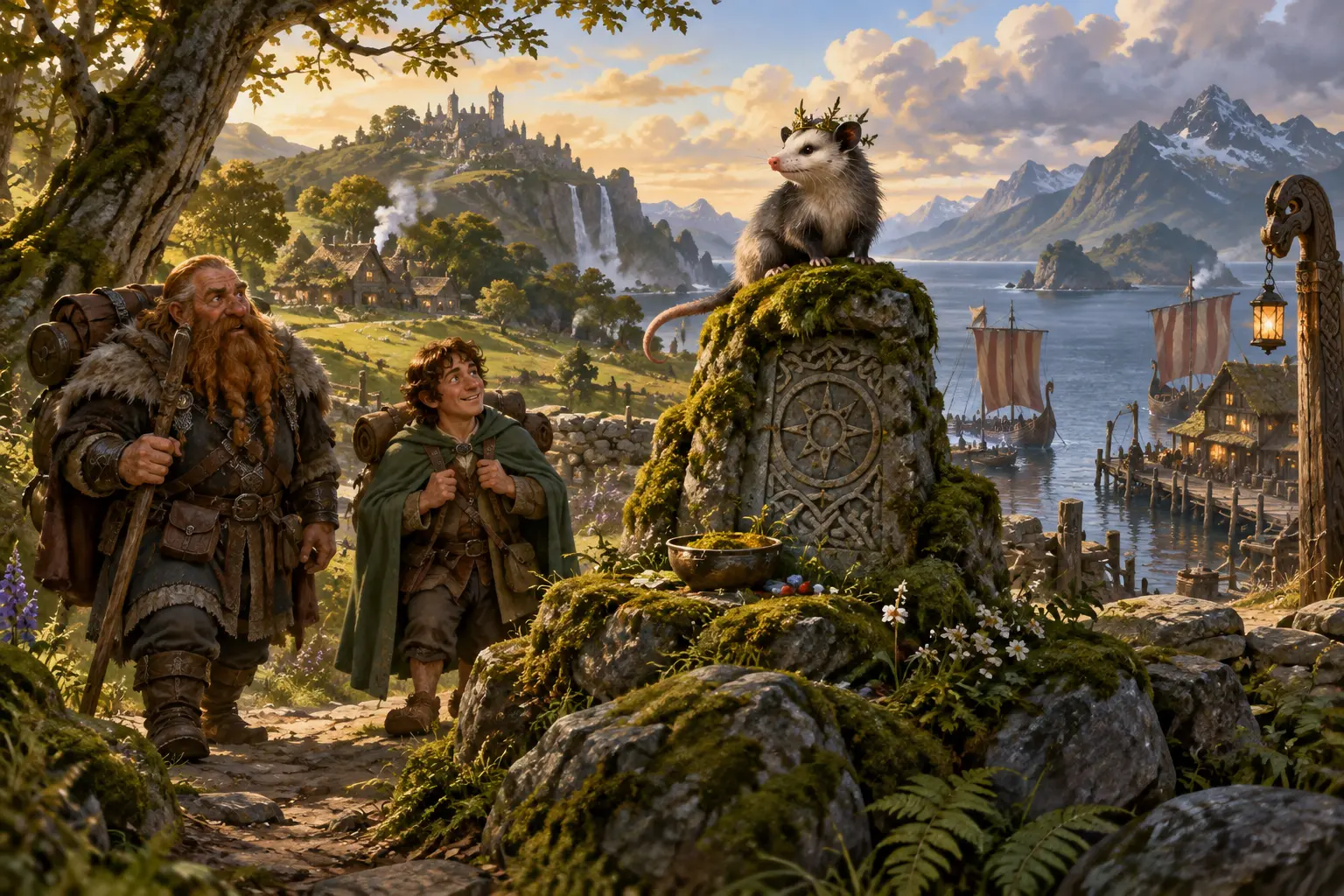 Original fantasy concept illustration for Beutelland.