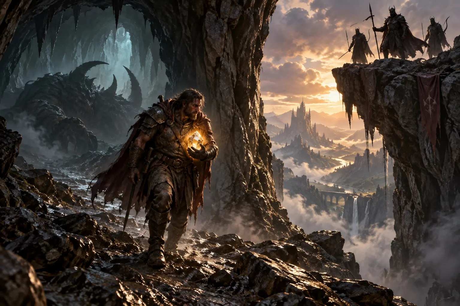 Original fantasy concept illustration for Rites of Passage MUD.