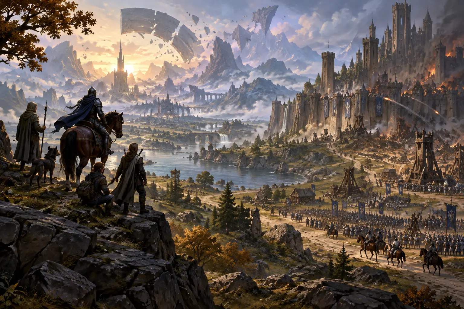Original fantasy concept illustration for Shattered Kingdoms.