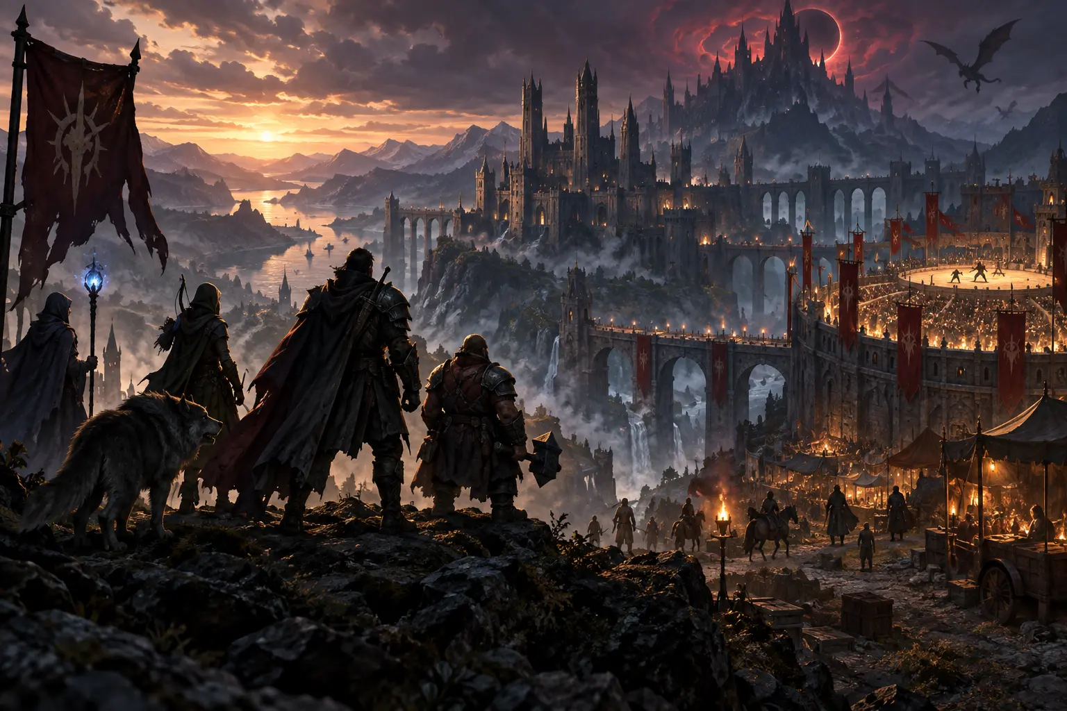 Original fantasy concept illustration for RealmCrafters TextBased RPG.