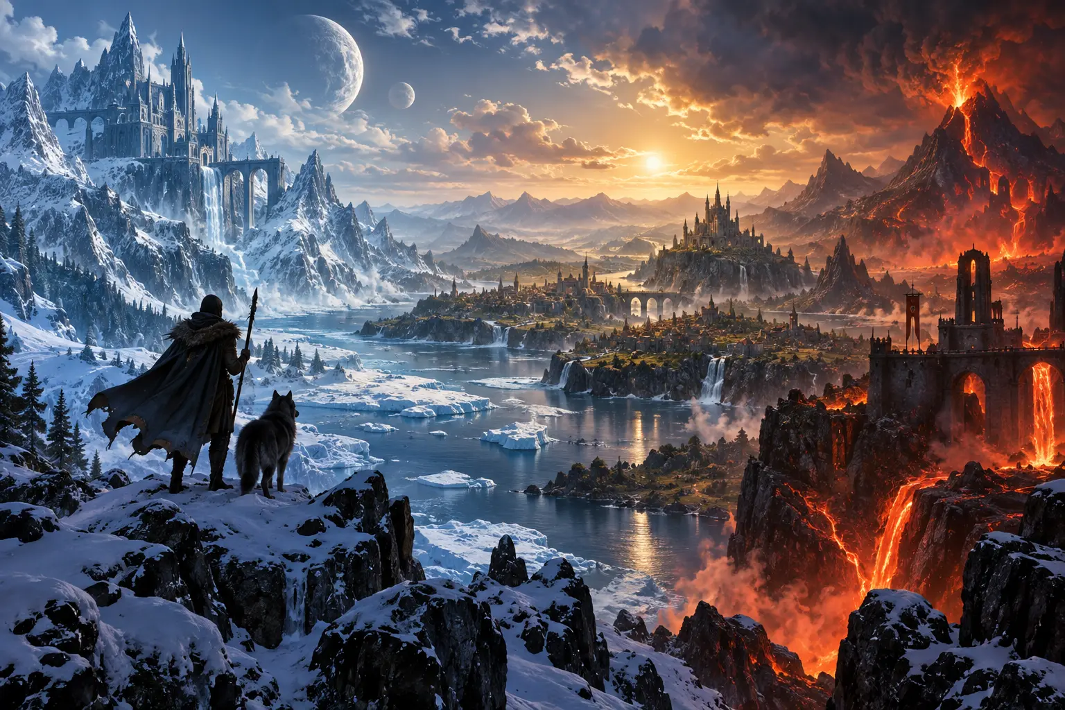 Original fantasy concept illustration for Icesus MUD.
