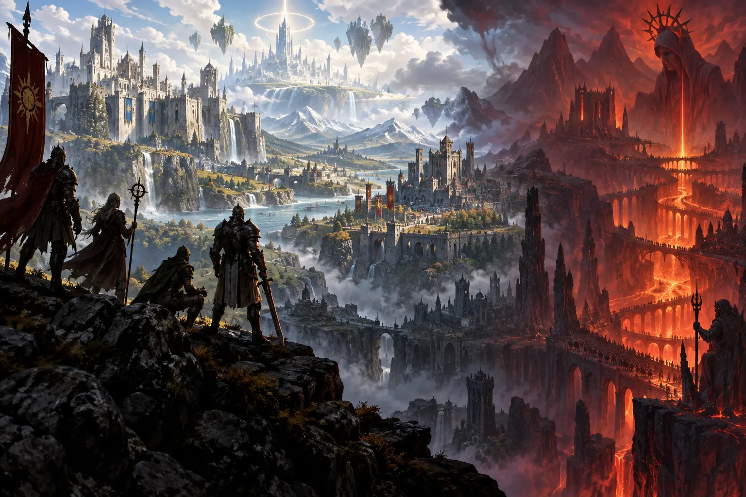 Original fantasy concept illustration for Godwars: Lucid Lands.