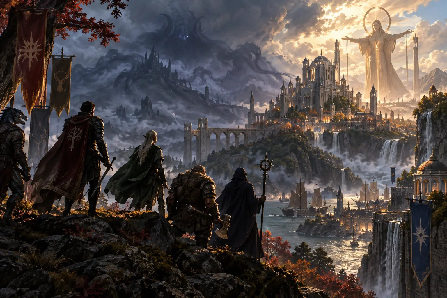 Original fantasy concept illustration for Dark Mists.