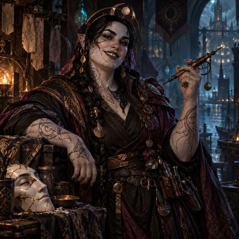 Belkaiel Runebraid, mimetic porcelain construct, Tattoo Pattern Deceiver; original champion of Aarchon