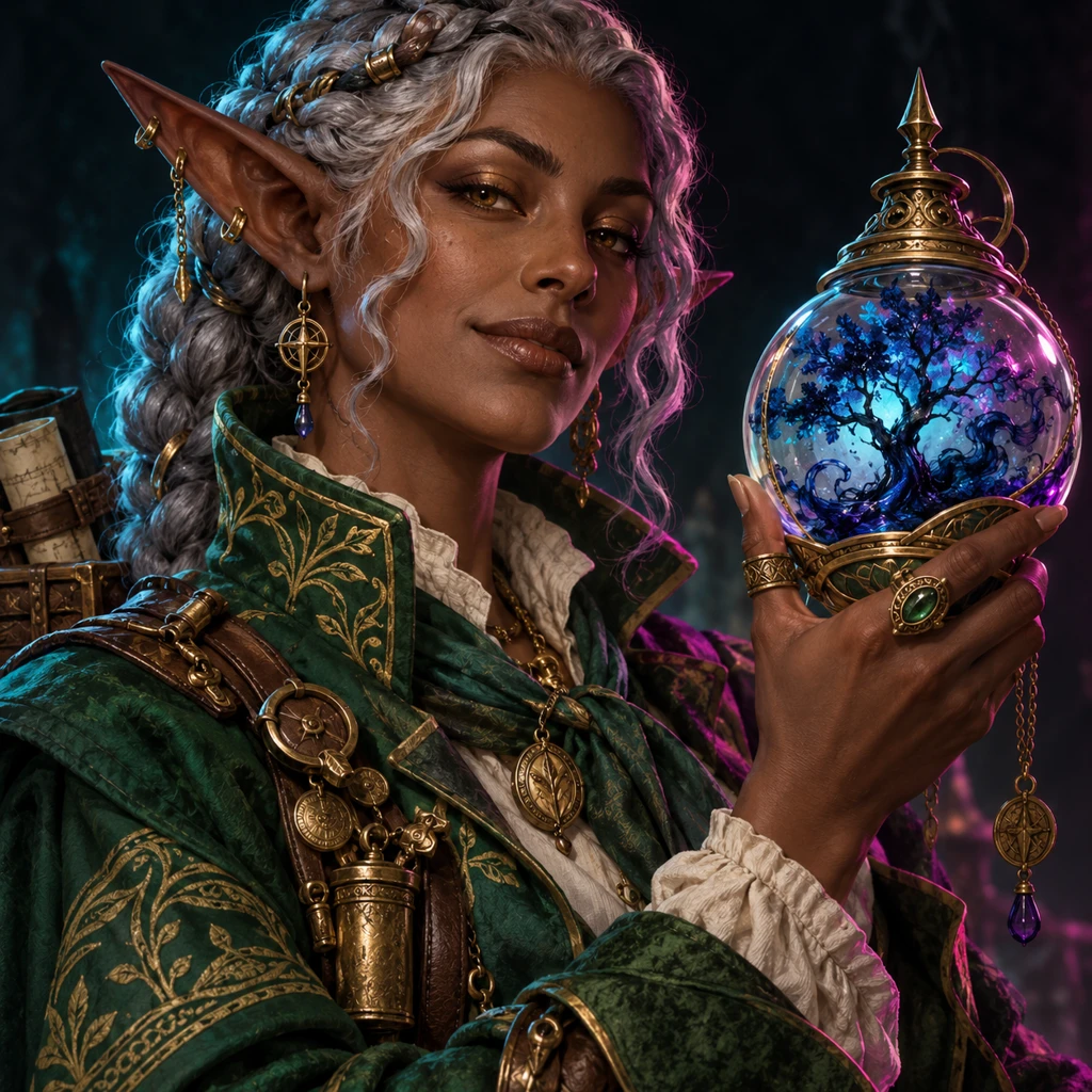 Merel Inkseed, elf, Author of the Market; original champion of Adventures Unlimited