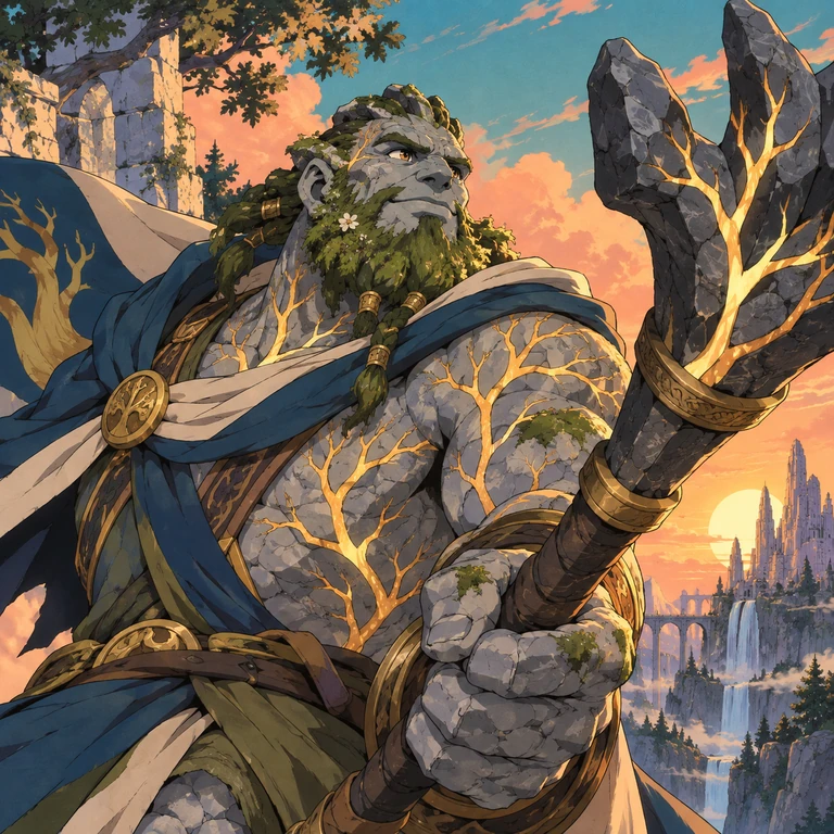 Hadrik Obsidianmeadow, stoneborn, Bearer of the Legend Branch; original champion of BrutusMUD