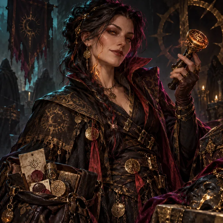 Tella Runeward, emberbound fiend, Counterfeit Seal Sorcerer; original champion of Carrion Fields