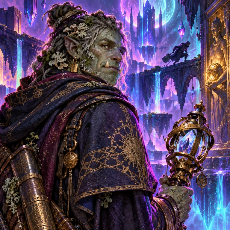 Ressa Birchward, lichen troll, Relic Wall Guardian; original champion of Carrion Fields