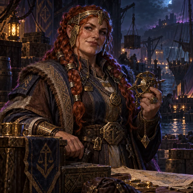 Vellaiel Runeveil, oathforge dwarf, Guild Resource Diplomat; original champion of DartMUD